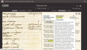 Mellini / Manuscript page comparison viewer